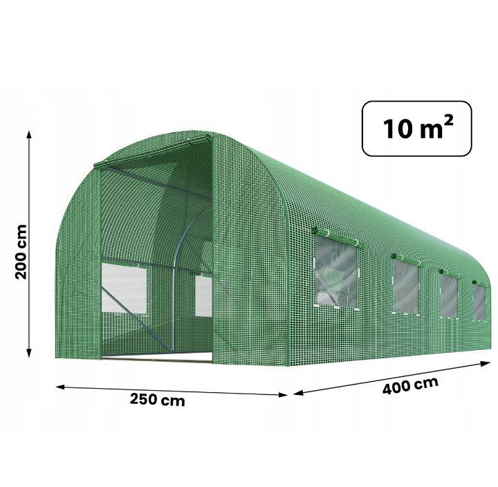 PLONOS TUNEL FOLIOWY OGRODOWY SZKLARNIA 2,5x4m FOLIA 10m2 PROFIL 25 x 0,7mm - obrazek 7