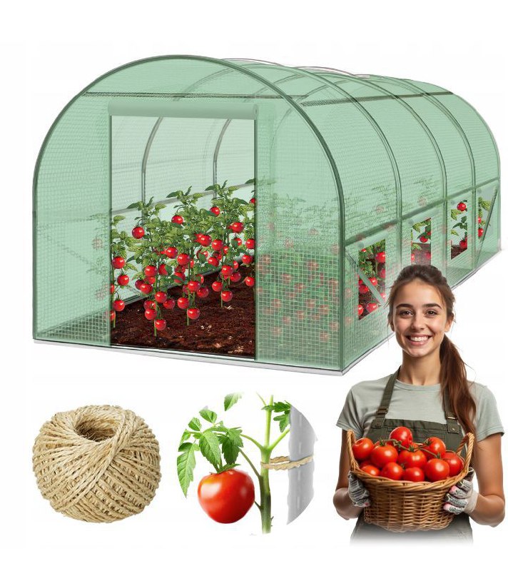 PLONOS TUNEL FOLIOWY OGRODOWY SZKLARNIA 2,5x4m FOLIA 10m2 PROFIL 25 x 0,7mm - obrazek 2