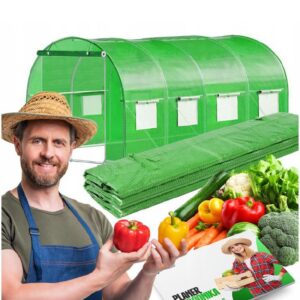 TUNEL FOLIOWY OGRODOWY SZKLARNIA 2x2x2 FOLIA WARZYWA OWOCE UV-4 PREMIUM 4m²